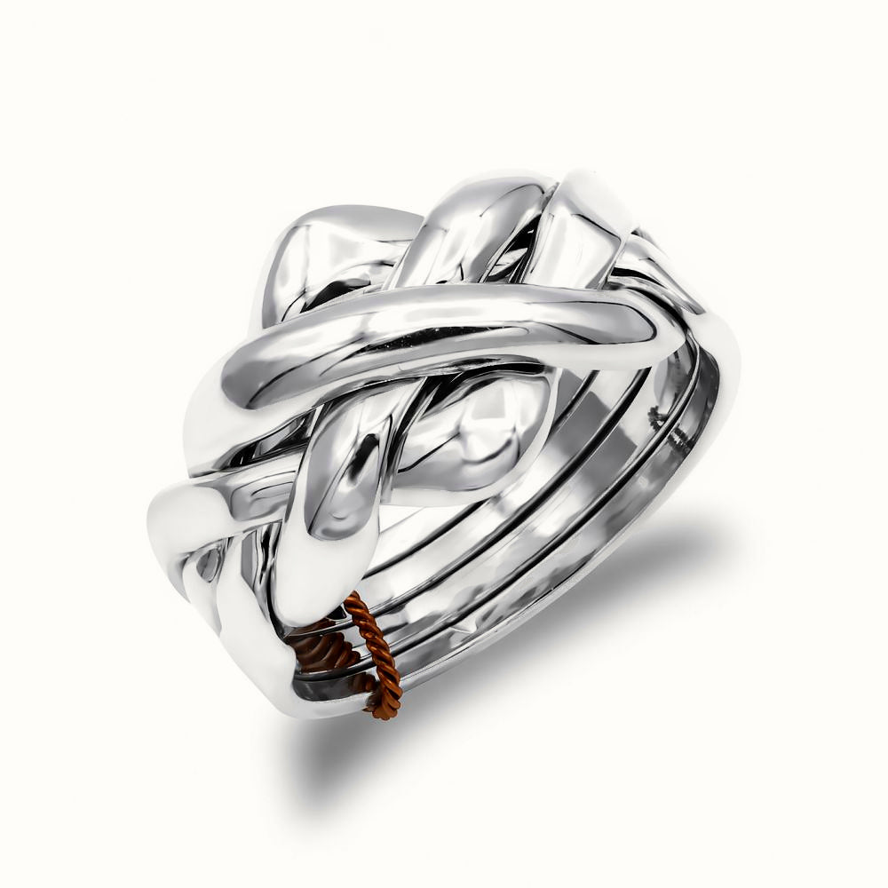 Sterling Silver 4 piece Puzzle ring – ARN207