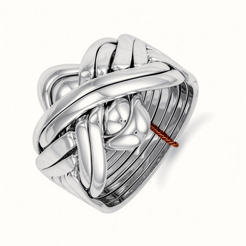 Sterling Silver 8 piece Puzzle ring – ARN209