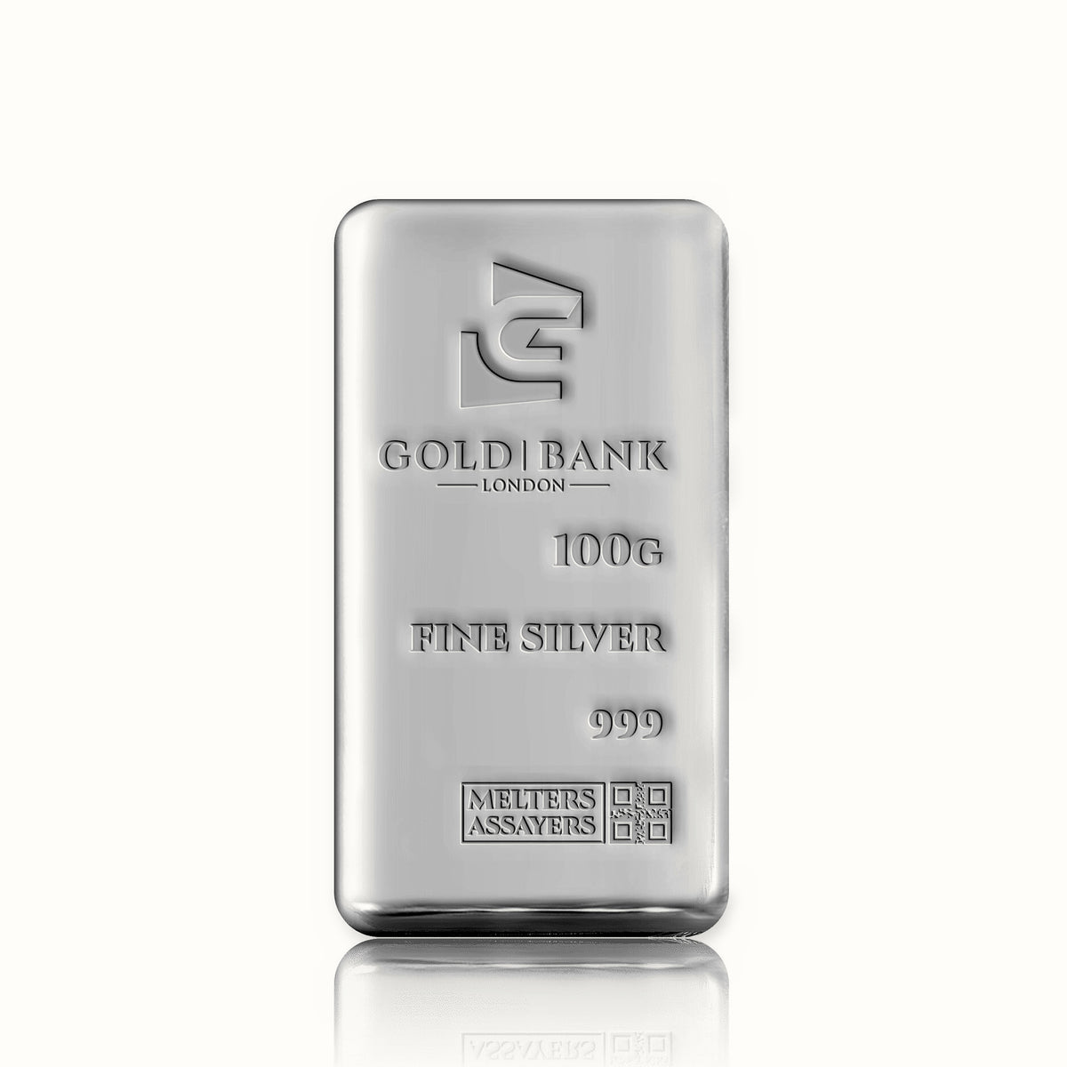 999 Fine Silver 100g Cast Bar – ASB100