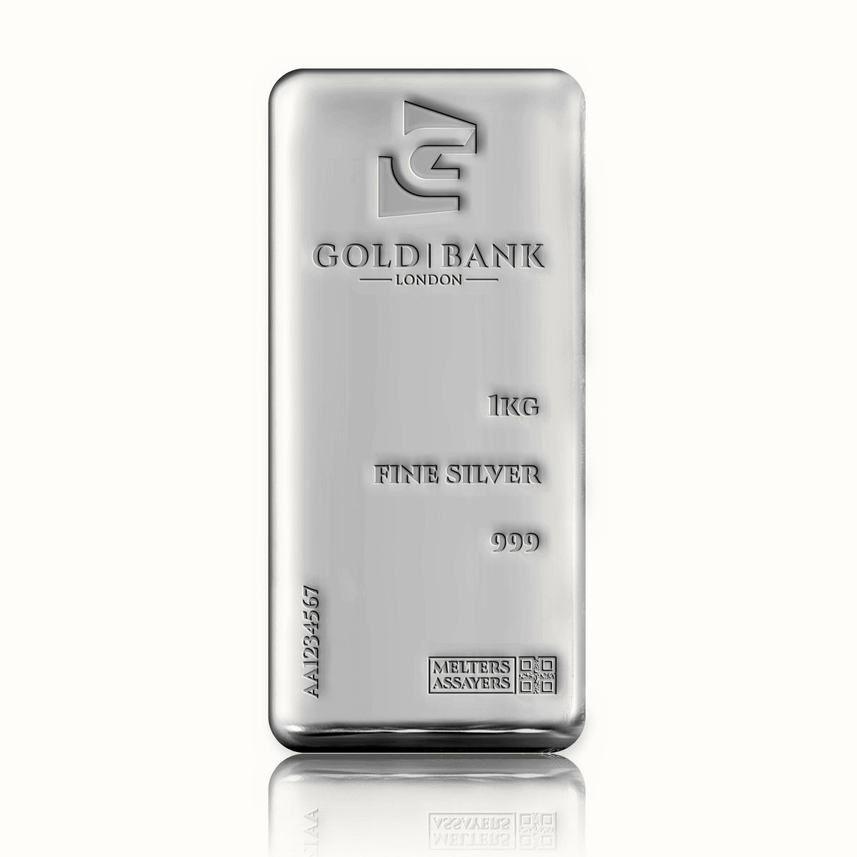 999 Fine Silver 1kg Cast Bar – ASB1000
