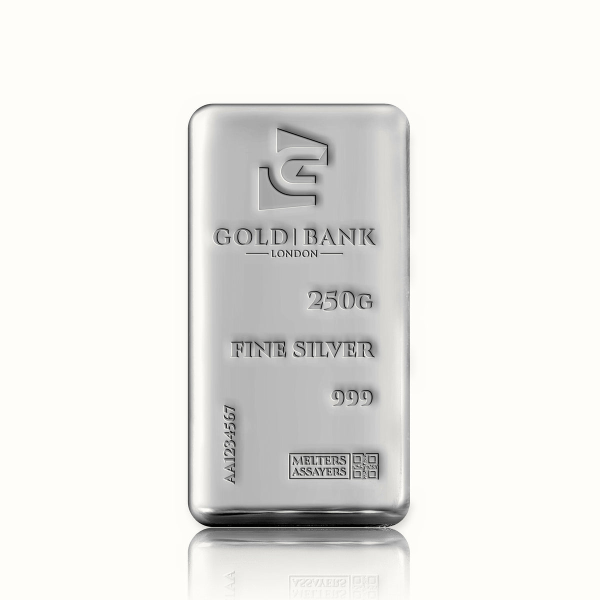 999 Fine Silver 250g Cast Bar – ASB250