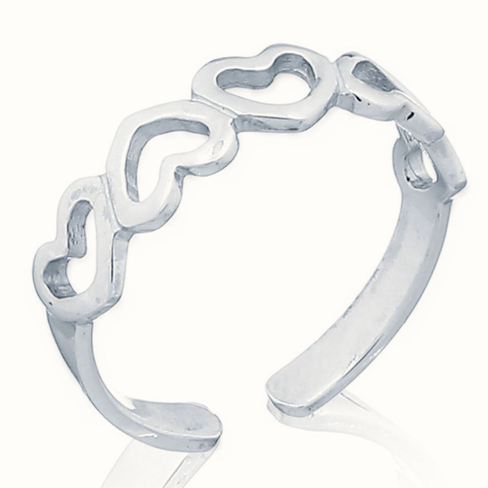 Sterling Silver Heart Toe Ring – ATR001