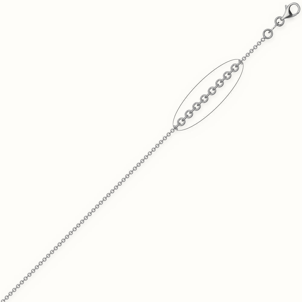 Sterling Silver White Rolo Chain 2.0mm Gauge Pendant Chain – ACN044D