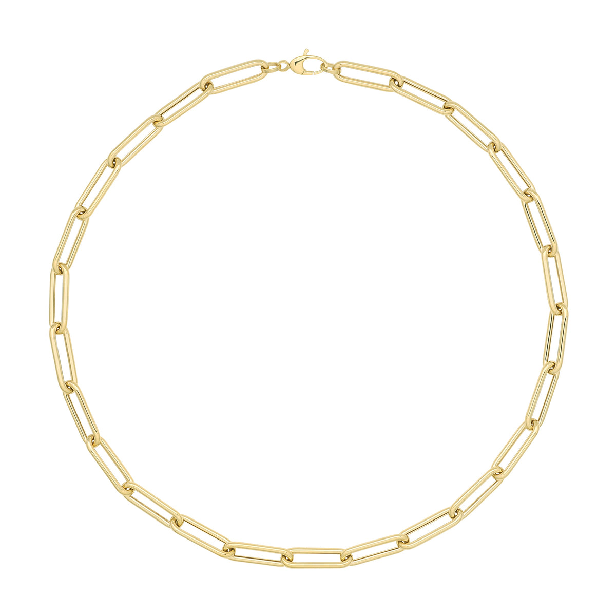 9ct Gold Paperclip Necklet - NK419/18