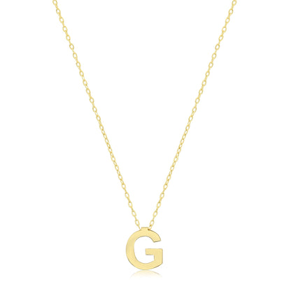 9ct Gold Initial Necklace - NK435