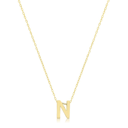 9ct Gold Initial Necklace - NK435