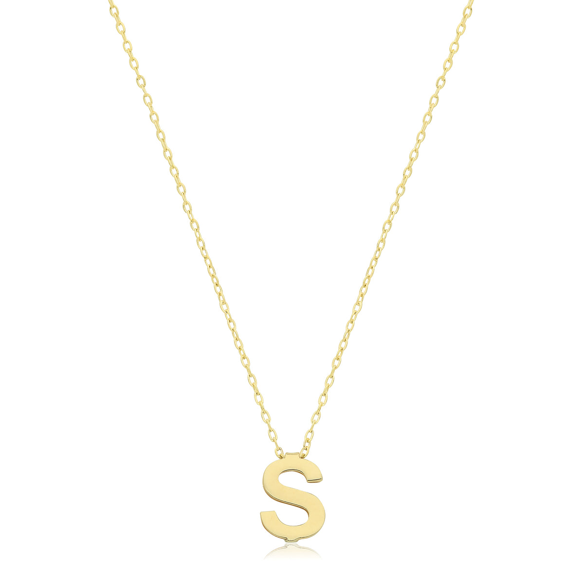 9ct Gold Initial Necklace - NK435