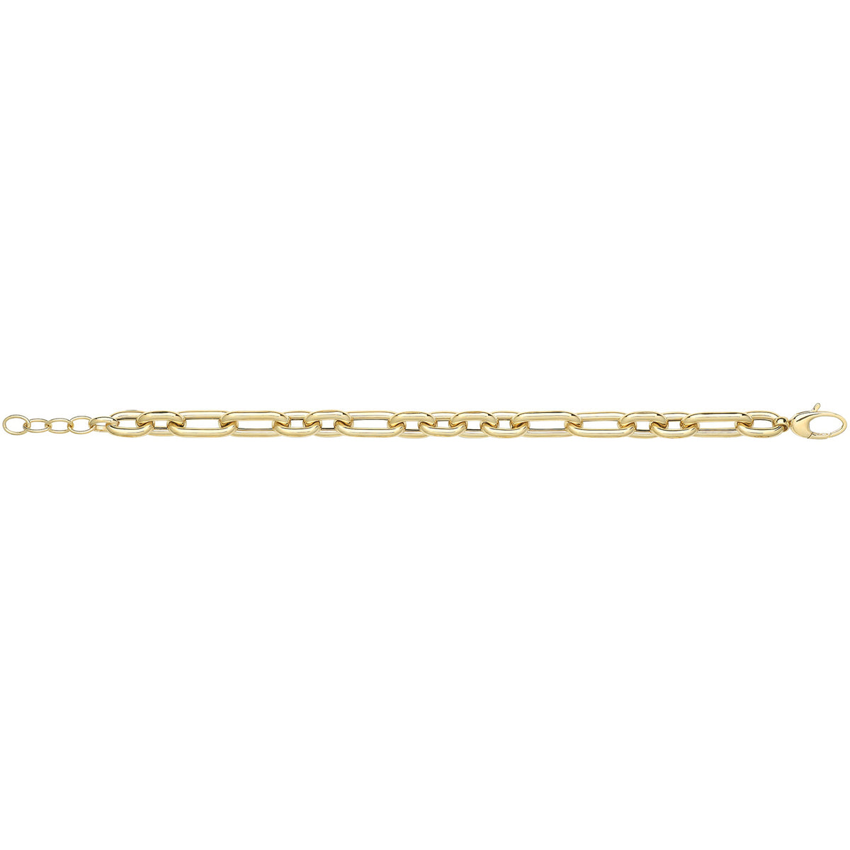 9ct Gold Hollow Bracelet - NK451B