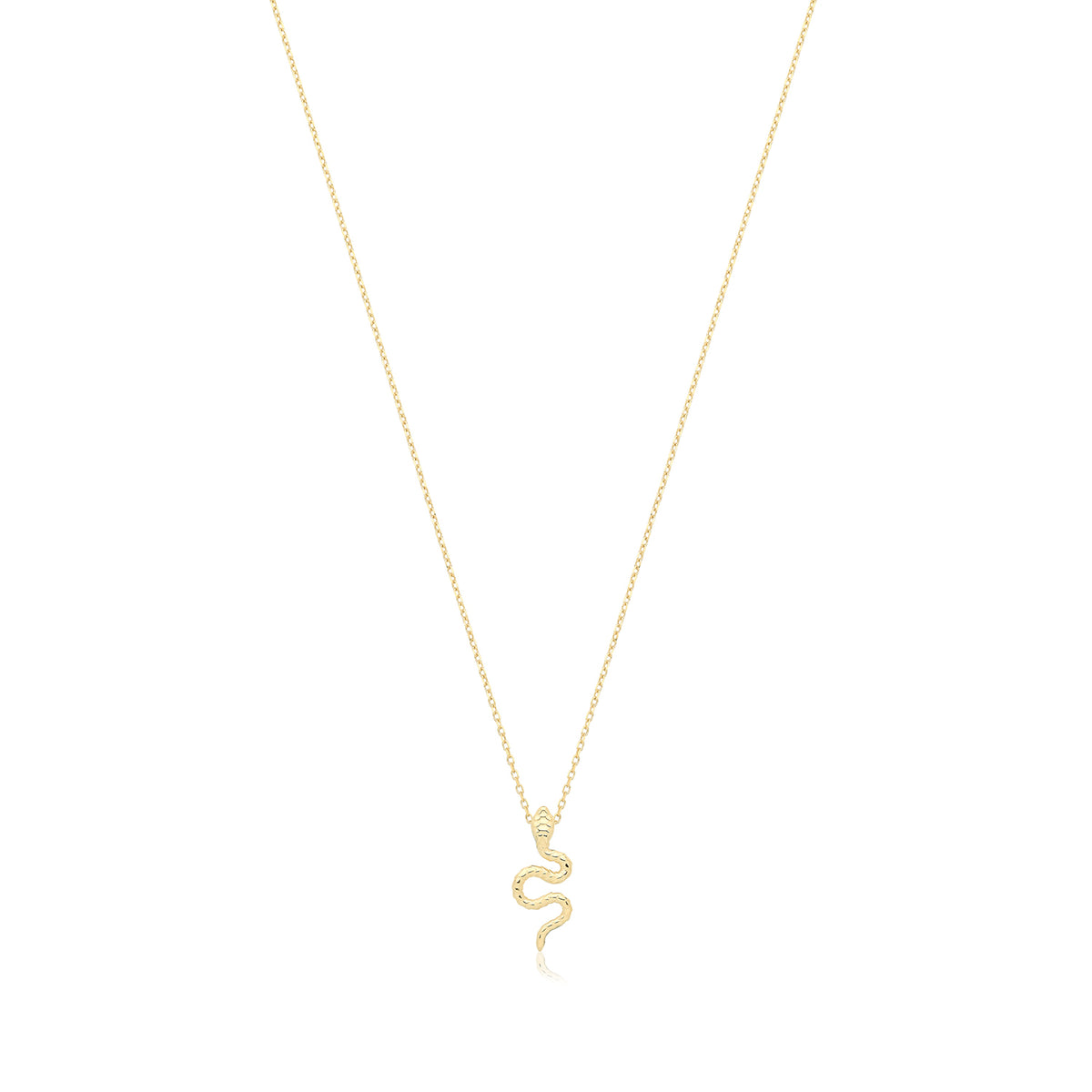 9ct Gold Snake Necklace - NK454