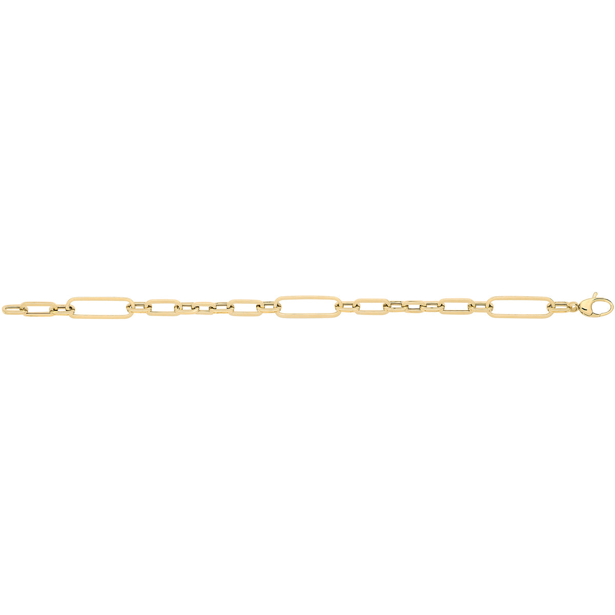 9ct Gold Hollow Bracelet - NK460B