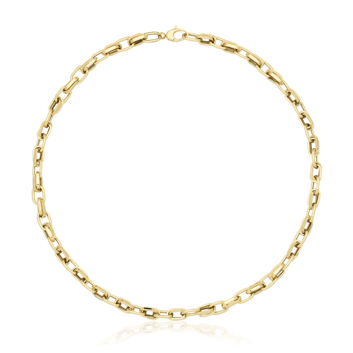 9ct Gold Hollow Necklace - NK463
