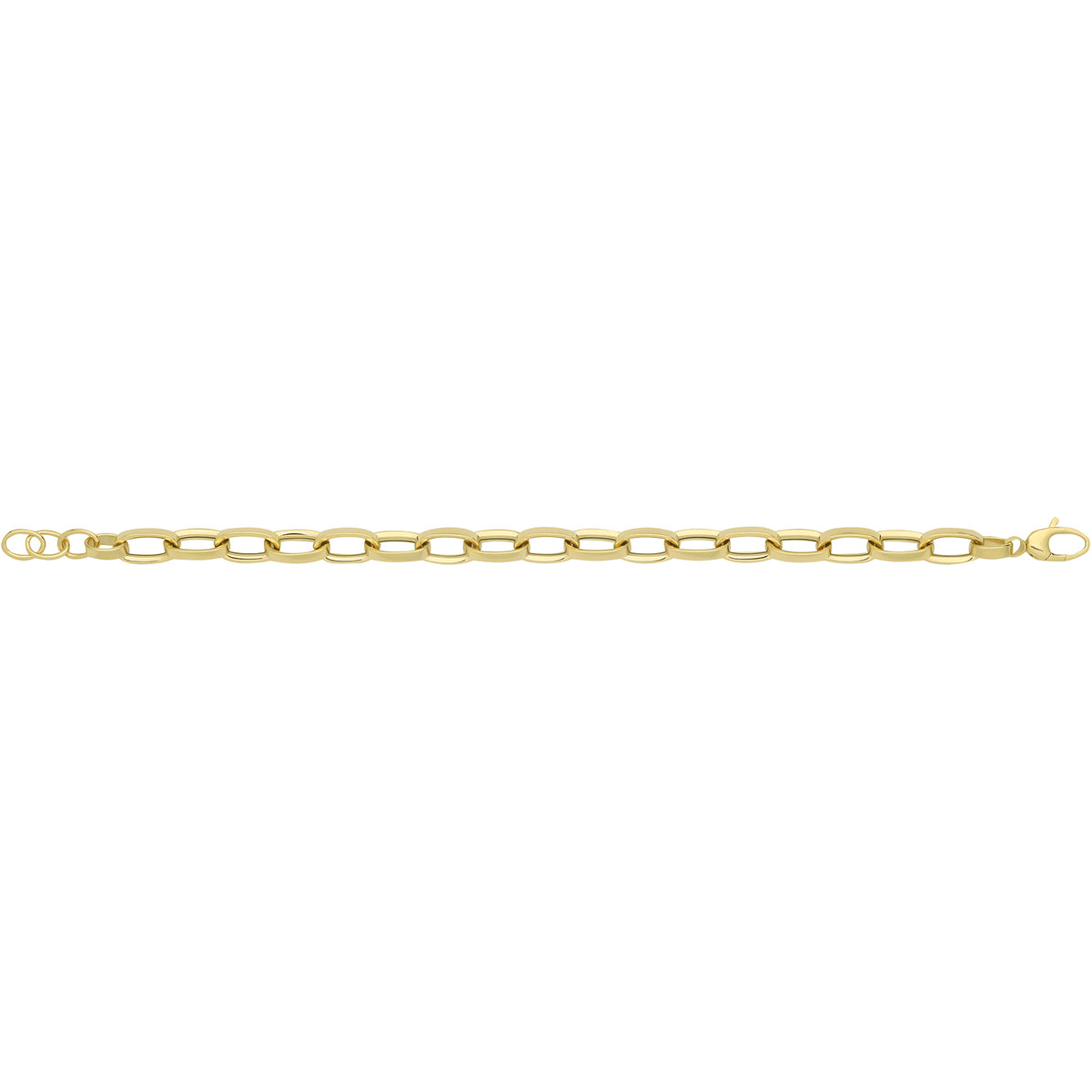 9ct Gold Hollow Bracelet - NK464B