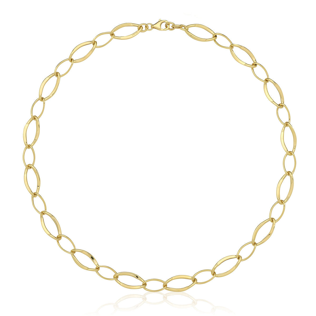 9ct Gold Hollow Necklace - NK465