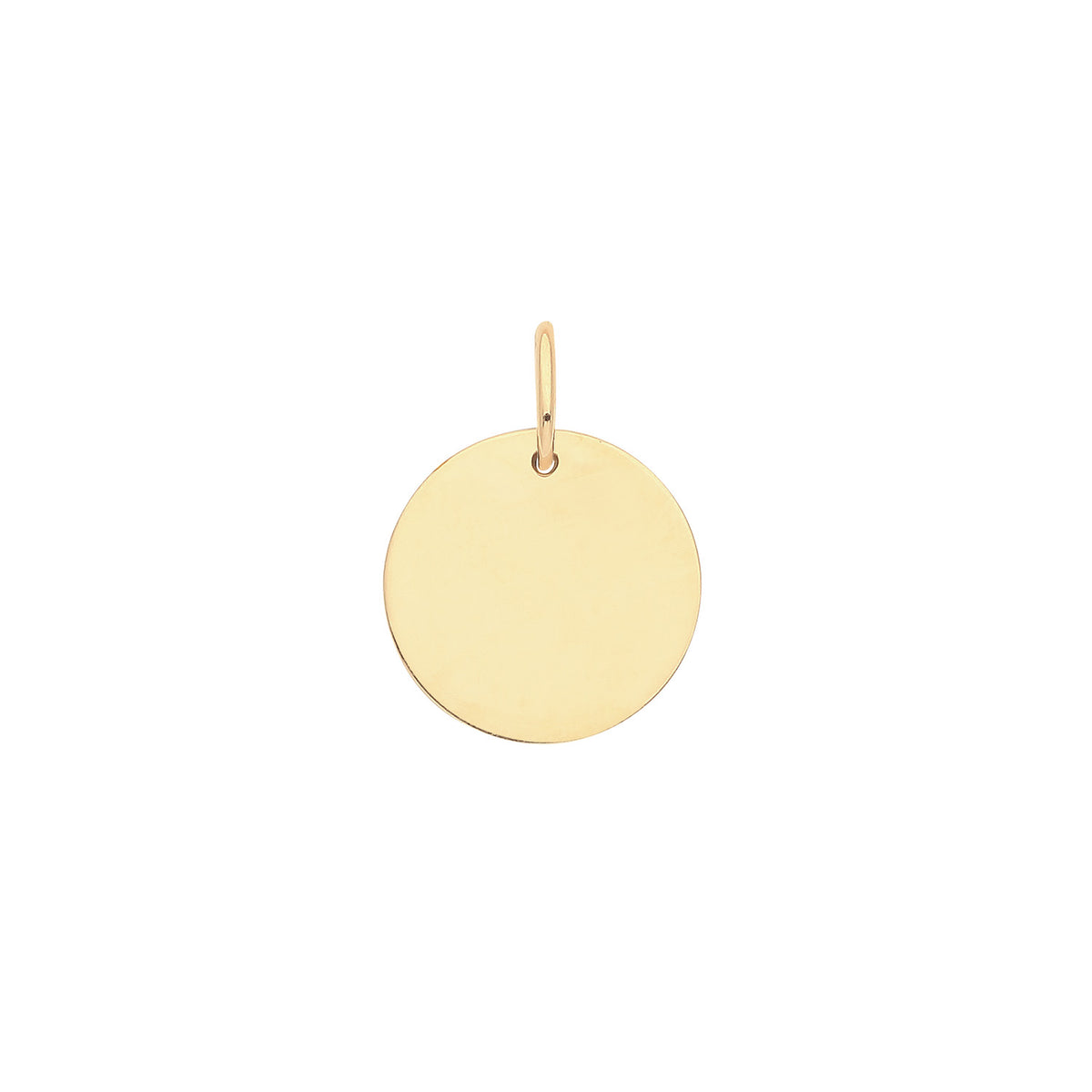 9ct Gold Disc Pendant - PN1233