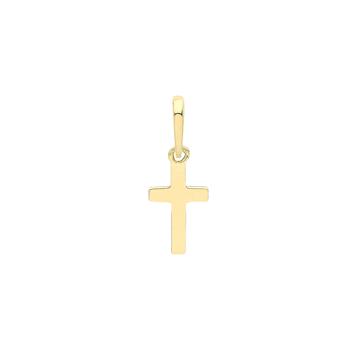 9ct Gold Plain Cross Pendant - PN1273