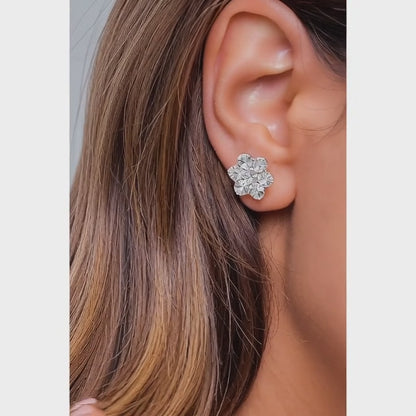 Diamond Daisy Illusion Studs