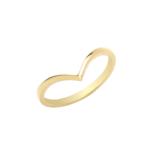9ct Gold Wishbone Ring - RN1655