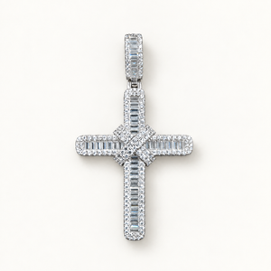 Silver CZ Cross 1 pendant