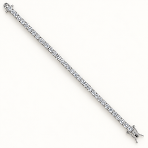 4 mm silver CZ tennis bracelet