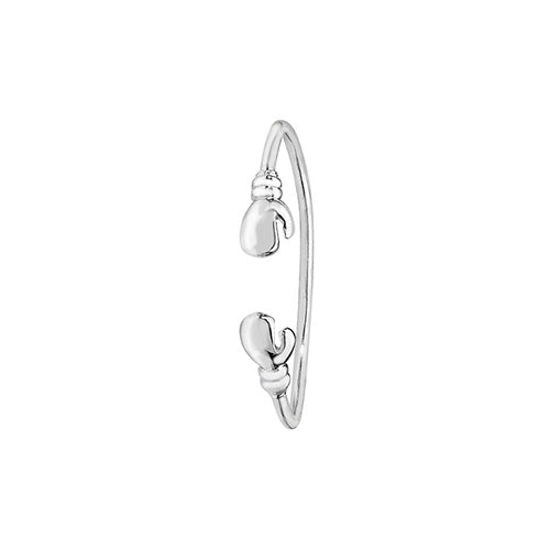 Sterling Silver Babies' Boxing Glove Torc Bangle G4034