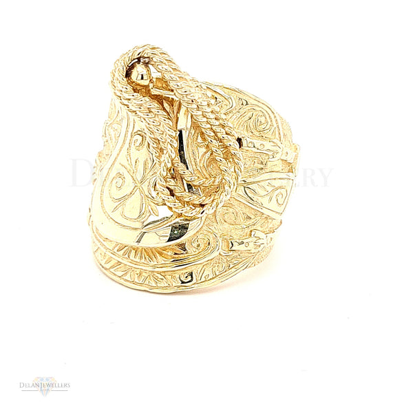 9ct Yellow Gold Saddle Ring - 59.8g