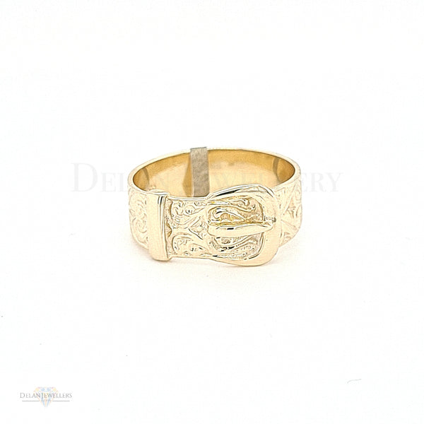 9ct Gold Buckle Ring