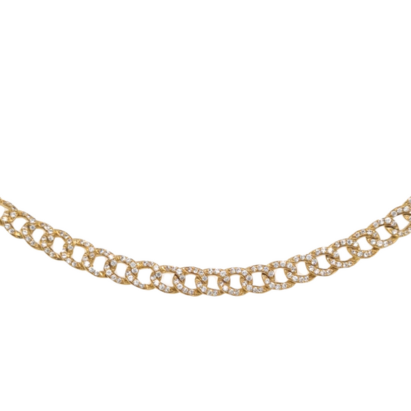 9ct Cuban CZ Chain