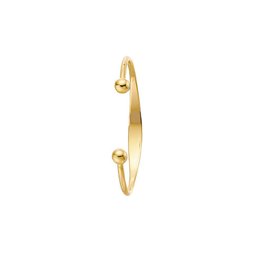 9Ct Gold Babies' Solid Torc Id Bangle - BN123