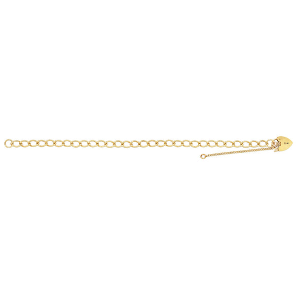9ct Gold Heart Charm Bracelet - BR103