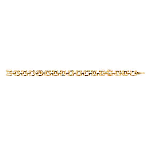 9Ct Gold Square Linked Fancy Bracelet - BR567