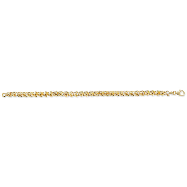 9Ct Gold Roller Ball Bracelet - BR589