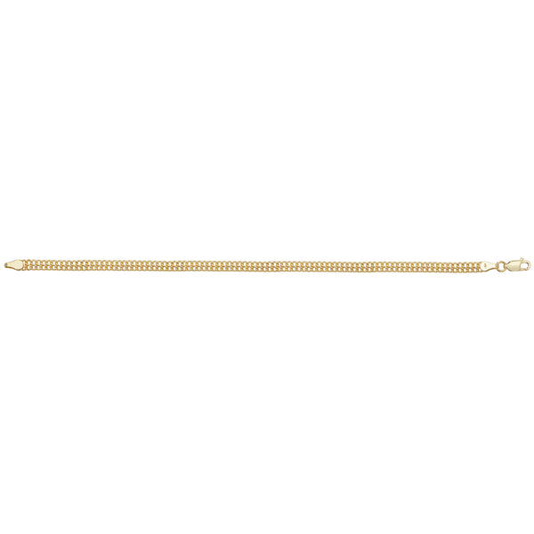 9Ct Gold Flat Woven Bracelet - BR592