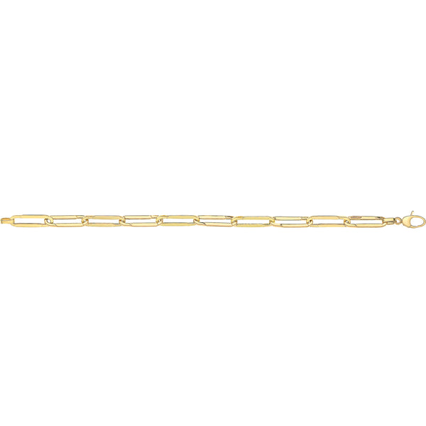 9Ct Gold Paperclip Bracelet - BR645