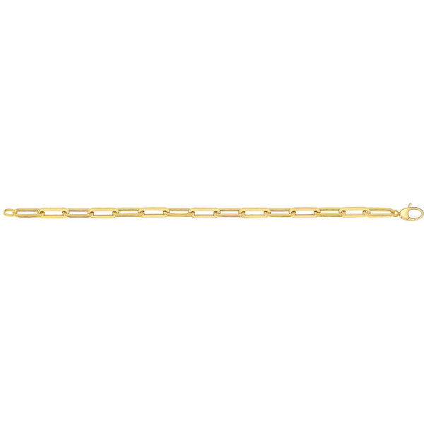 9Ct Gold Paperclip Bracelet - BR646