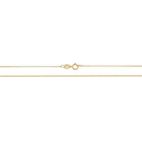 9CT Gold Close Curb Chain CH158Y