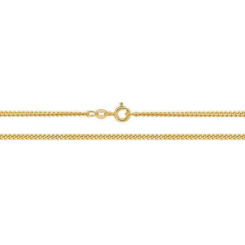 9CT Gold Close Curb Chain CH164