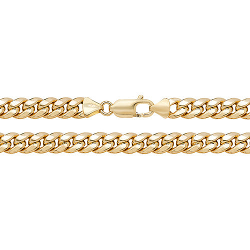 9CT Gold Curb Cuban Hollow Chain - CH493