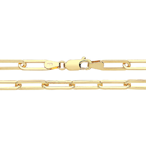 9CT Gold Paperclip Chain