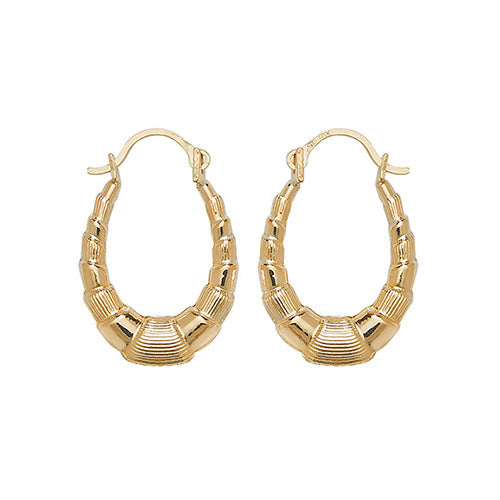 9Ct Gold Creole Earrings ER063