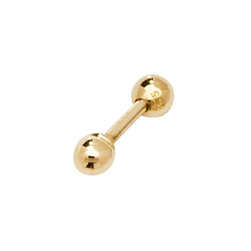 9Ct Gold Bead Cartilage Stud - ES900