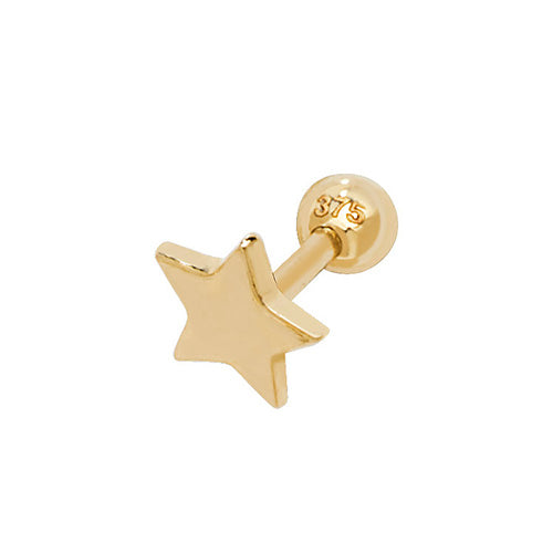 9Ct Gold Star Cartilage Stud - ES933