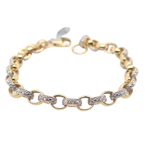 White gold belcher bracelet deals