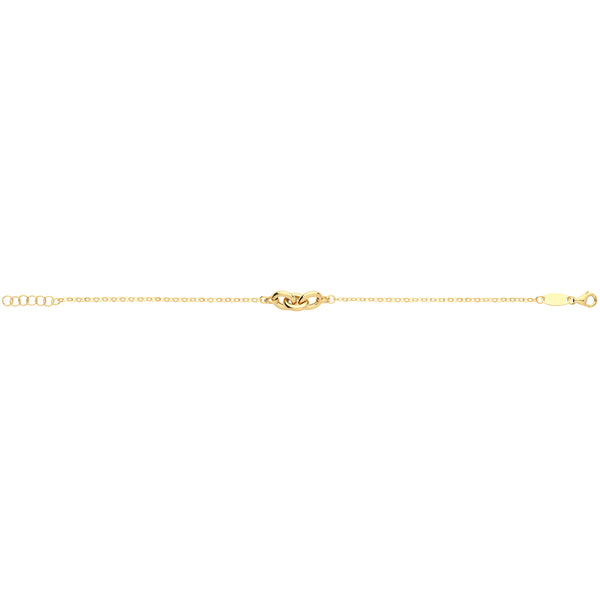 9Ct Gold Triple Interlocking Circle Bracelet - NK372B