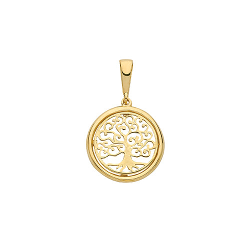 9ct Gold Tree of Life Pendant - PN1077