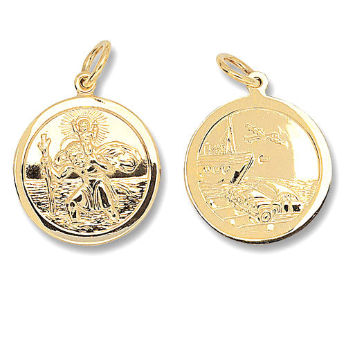 9ct Gold St Christopher Pendant - PN282