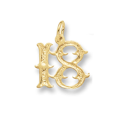 9ct Gold 18th Birthday Pendant - PN403