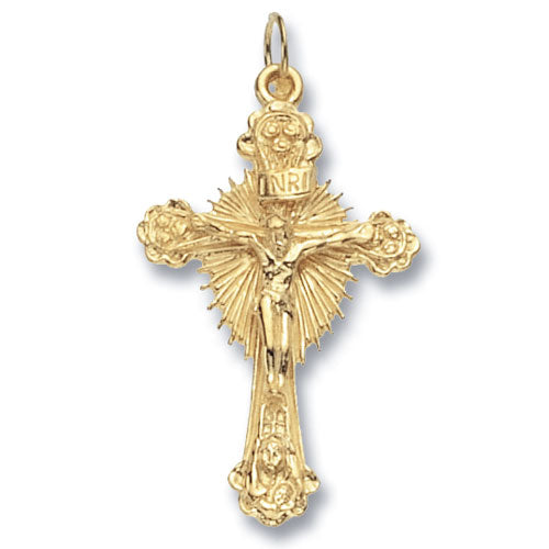 9ct Gold Crucifix Pendant PN428