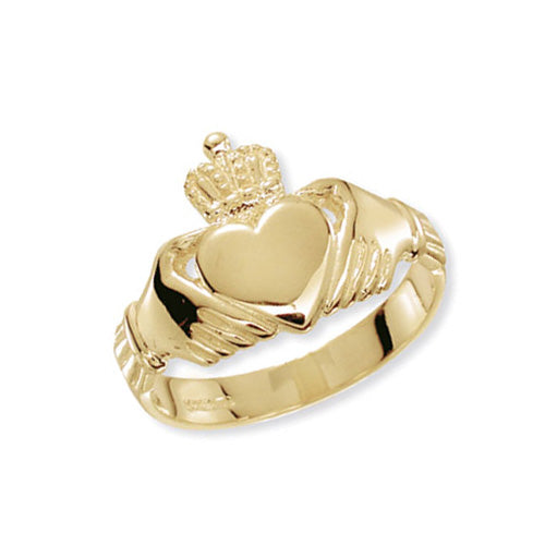 9Ct Gold Gents' Claddagh Ring - RN221