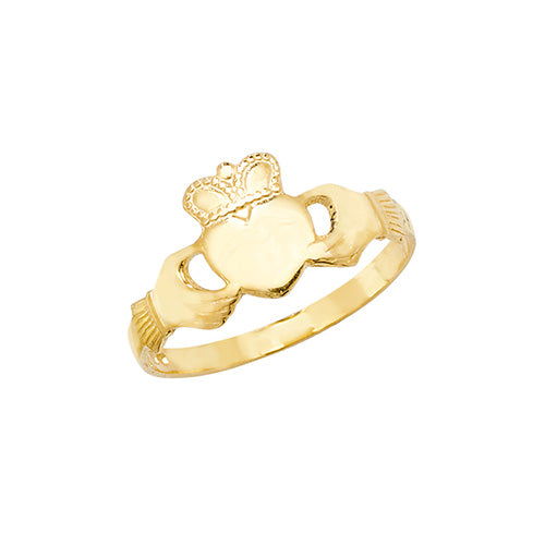 9Ct Gold Maidens' Claddagh Ring - RN932